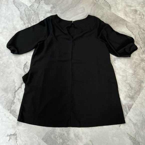 Maurices Above Knee Black Rayon Cocktail Dress Plus 2 Fits like 22 W Pockets‎ - Picture 3 of 8